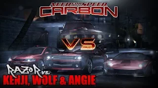 Need for Speed™: Carbon | RAZOR vs. WOLF, KENJI & ANGIE (Stacked Deck) [HD 60FPS]