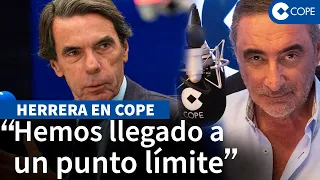 Aznar desmonta la amnistía ante Carlos Herrera: "No es una cuestión de legalidad, es política"