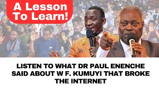 LISTEN TO WHAT DR PAUL ENENCHE SAID ABOUT W F. KUMUYI THAT BROKE THE INTERNET #dunamis #inspiration