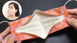 NO FOG 🤓 DIY Breathable medical 3D mask sewing tutorial | Make fabric face mask at home 🏡