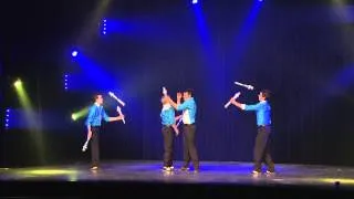 Quatuor Stomp - Passing clubs juggling  (Highlights)