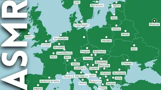 ASMR Map Quiz of European Capitals