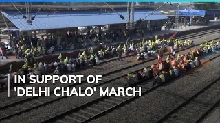 Rail Roko Protest: Dozens Sit On Railway Tracks, Protest Police Action Against Farmers