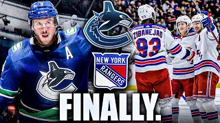 FINALLY… THE WINS HAVE COME BACK, TO ROGER'S ARENA (Vancouver Canucks VS New York Rangers OVERTIME)