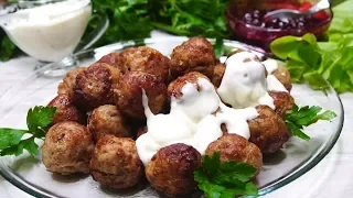 Ваши родные Вас зацелуют за эти невероятные по вкусу фрикадельки + 2 соуса