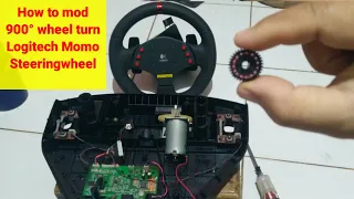 How to mod Logitech momo Steeringwheel 270 to 900
