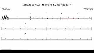 Estrada da Vida - Milionário & José Rico 1977 (Sax Alto Eb) [Partitura playback]