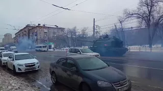 Военная техника в Волгограде. 31.01.18