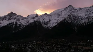 Mont Blanc, Chamonix, France🇫🇷 | 4k Drone hyperlapse video