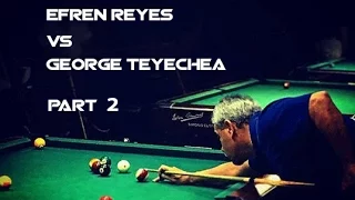 Pt 2 / The Efren Challenge! George Teyechea vs Efren Reyes