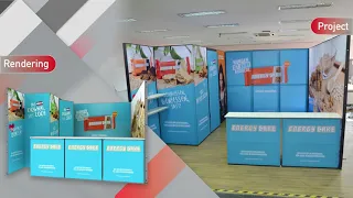 DIY the different trade show booth design for you.Modular & tool free trade show booth system.