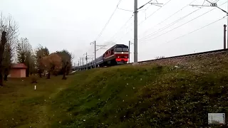 Тепловоз ТЭП70-0326 с поездом №647 Гомель - Минск
