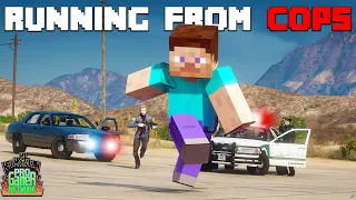 Minecraft Steve RUNS FROM COPS! | PGN #207