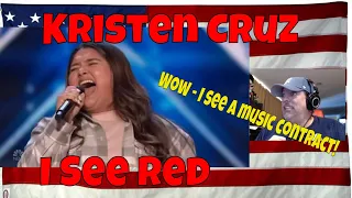 Kristen Cruz - I See Red - Best Audio - America's Got Talent - Auditions 4 - June 21, 2022 -REACTION