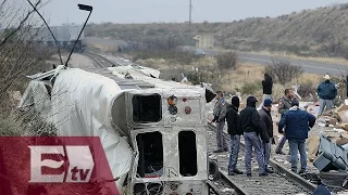 VIDEO: Choque entre autobús y tren  en Nuevo León