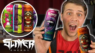 Reviewing EVERY Flavor of SLAYER ENERGY DRINK!