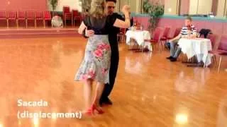 Argentine Tango Slow motion: Cross System with Sacadas, Gancho, Leg Wrap, Ochos 10/4/2015