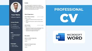 CV Format for Job | How to Make CV in Microsoft Word