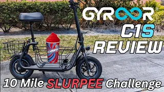 Testing The Gyroor C1s Budget E-scooter In 10-mile Slurpee Challenge!