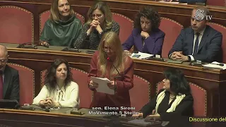 Elena Sironi intervento aula del Senato 28/02/2023