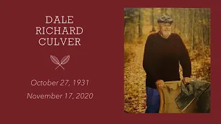 Memorial Service for Dale Culver