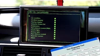 Audi MMI 3G+ hidden green menu activation with VCDS