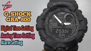 How To Setting Time and Date in G-Shock GBA-800 Digital Watch | Watch Repair Channel | SolimBD