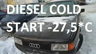 Extreme DIESEL car cold start compilation #122 -30*C | Odpalanie diesla na silnym mrozie