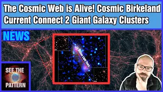 The Cosmic Web is Alive! Cosmic Birkeland Current Connects 2 Giant Galaxy Clusters