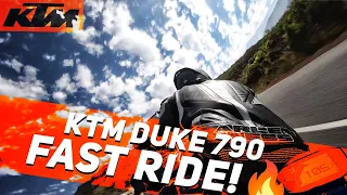 Adrenaline Rush! KTM 790 Duke FAST mountain ride!