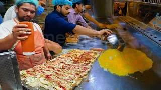 Karachi's Famous BUN KABAB | Triple Layer Bun Kabab Making | Street Food Egg Shami Burger