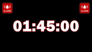 1 Hour 45 Minutes Timer Countdown with Alarm Sound | 105 Minutes Countdown Timer