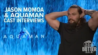 'Aquaman' Cast Interviews | Jason Momoa, Amber Heard, Willem Dafoe, James Wan | Extra Butter