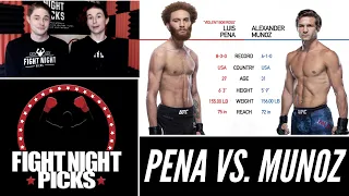 UFC Fight Night: Luis Pena vs. Alexander Munoz Predicton