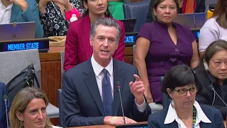 Gov. Gavin Newsom gives fiery speech at U.N. climate summit