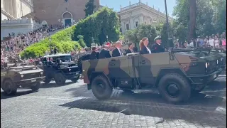 Festa della Repubblica Italiana: 2 Giugno 2022: Parata mezzi militari a Roma