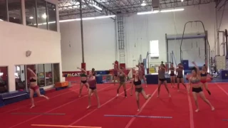 Gymcats warm up to "Pasito Machete" by Edward Sanchez