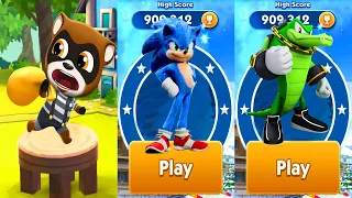 Talking Tom Gold Run vs Sonic Dash vs Sonic Dash 2 Sonic Boom Walkthrough Gameplay