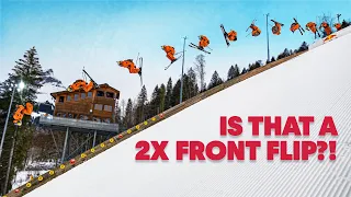 How To Double Frontflip A Ski Jump w/ Fabian Bösch | Red Bull Snow