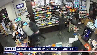 'They were laughing'; Woman brutally attacked during gas station robbery | FOX 13 Seattle