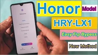 Honor HRY-LX1 Frp bypass  Honor 10 Lite Google Account Remove Done 100%