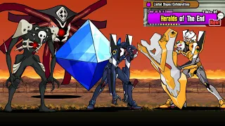 Heralds of the End Warning lv6, 13, 14 & 20! [Battle Cats Evangelion Collab]