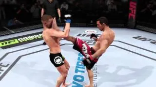 EA SPORTS™ UFC® PS4 Fight Simulation UFC 189 Aldo vs McGregor Finish