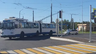 Троллейбус, маршрут №37 по продлённой трассе ЗиУ-683 БМ1 б.1114 + бонус (18.08.2020) Санкт-Петербург