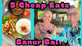 How to eat for CHEAP in SANUR Bali. Great food! AWESOME prices!