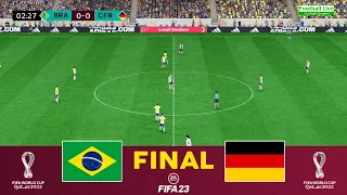 FIFA 23 | Brazil vs Germany - Final | World Cup Qatar 2022 | Neymar vs Germany | Gameplay PC
