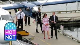 William & Kate Arrive on a Seaplane! ROYAL TOUR OF CANADA