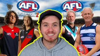 YOUNGEST v OLDEST AFL TEAM (AFL Evolution 2)