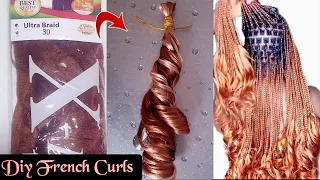 Diy French Curls | How To Make French Curls / Loose Curls Braids Extention Using Xpression