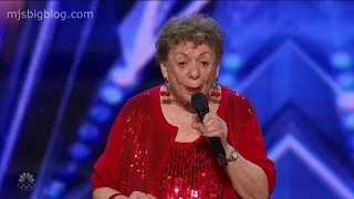 America's Got Talent 2021   Elderly Comic Taffy Jaffe Flirts with Howie